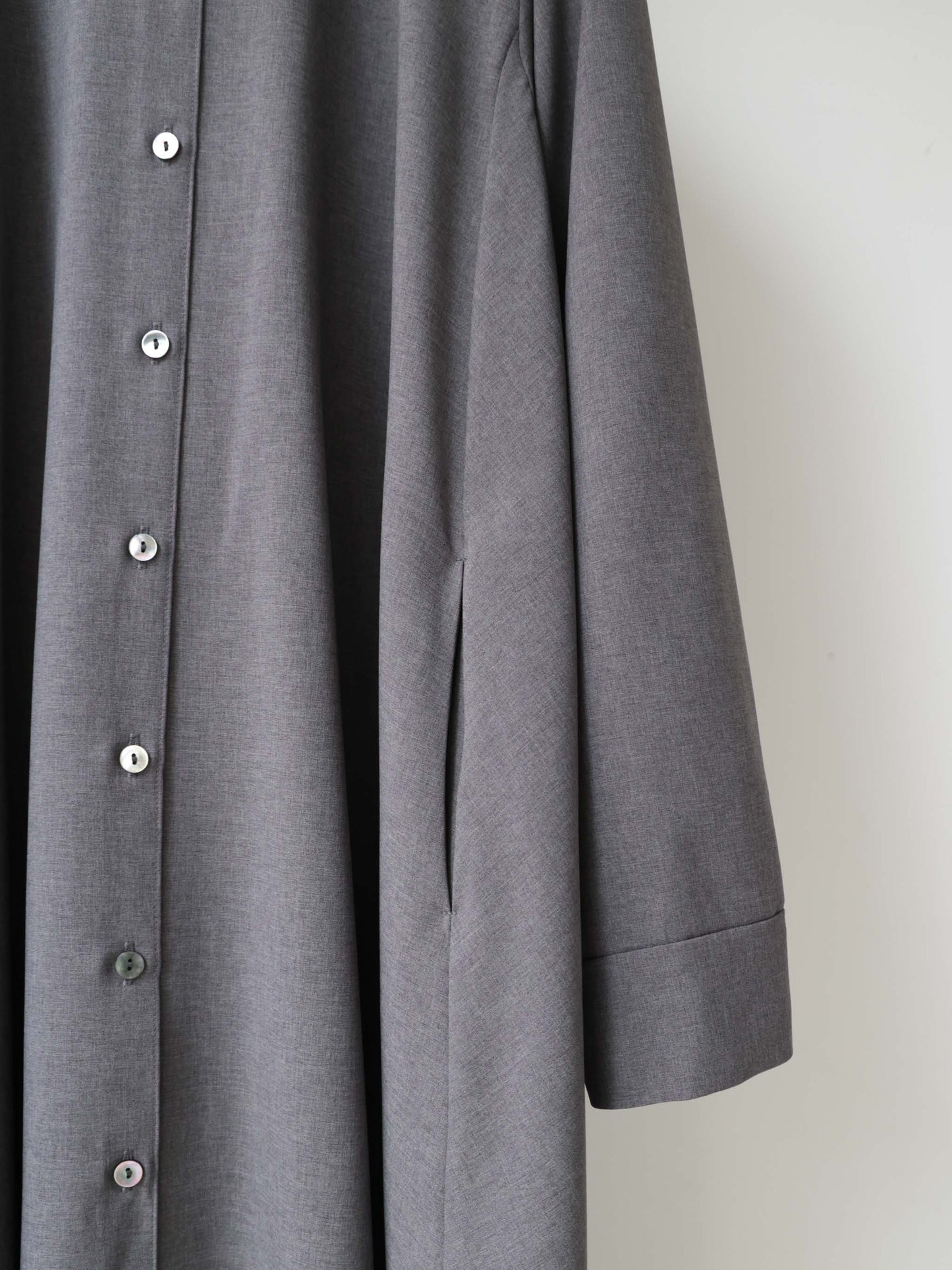3-750306 stand neck coat one-piece