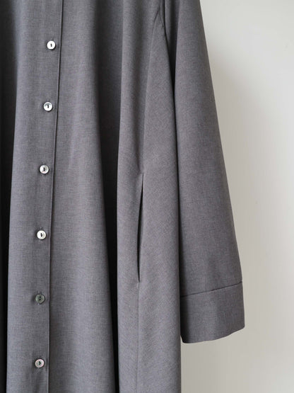 3-750306 stand neck coat one-piece