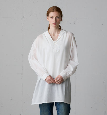 sheer sailor collar tunic