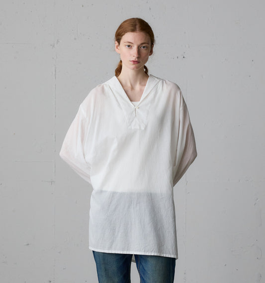 sheer sailor collar tunic