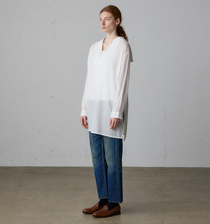 sheer sailor collar tunic