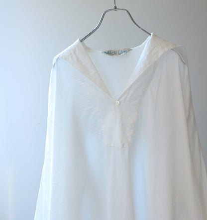 sheer sailor collar tunic