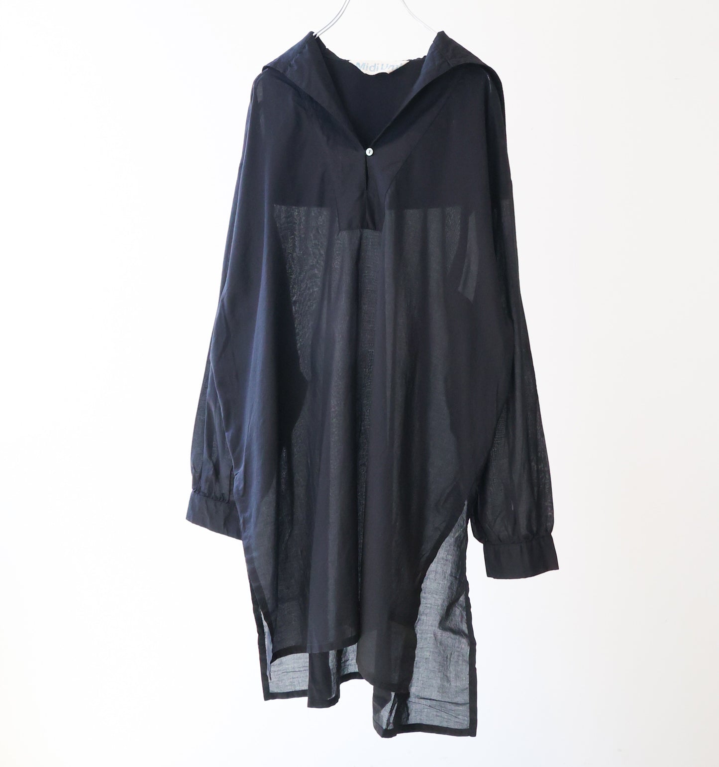 sheer sailor collar tunic