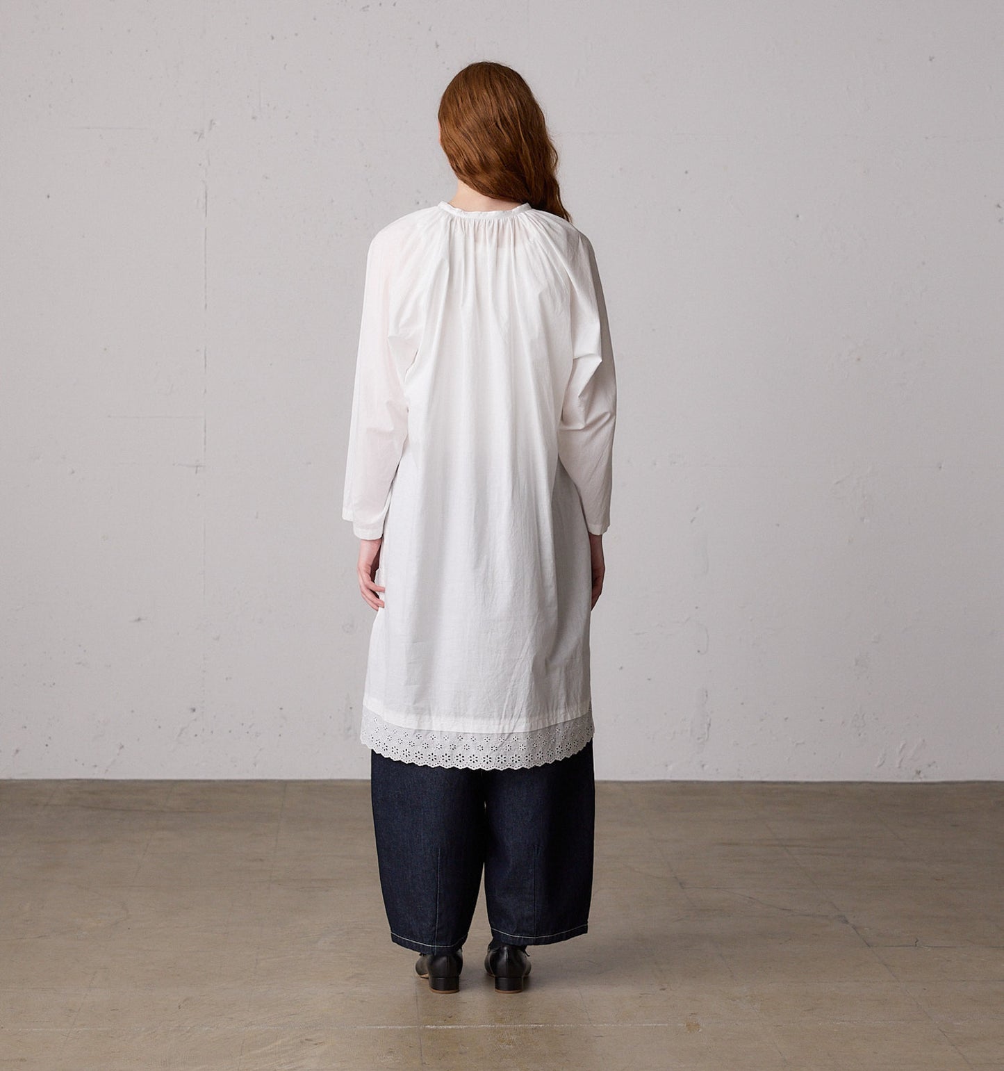 hem lace smock onepiece
