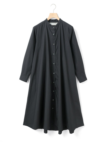 A line band collar shirt onepiece