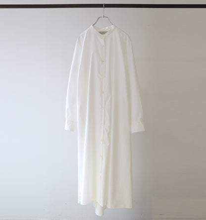 A line band collar shirt onepiece