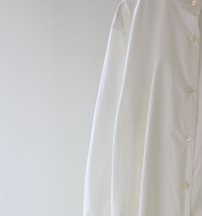 A line band collar shirt onepiece