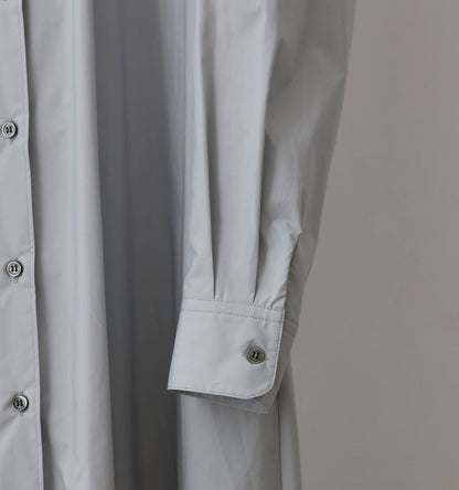 A line band collar shirt onepiece