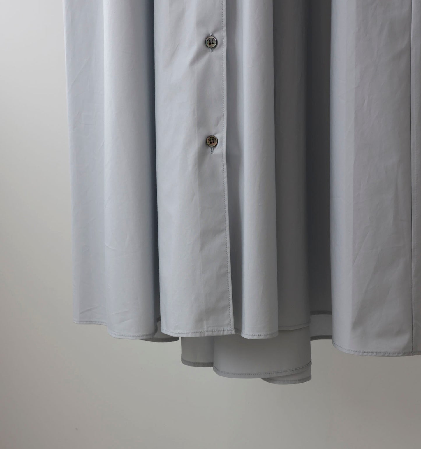 A line band collar shirt onepiece