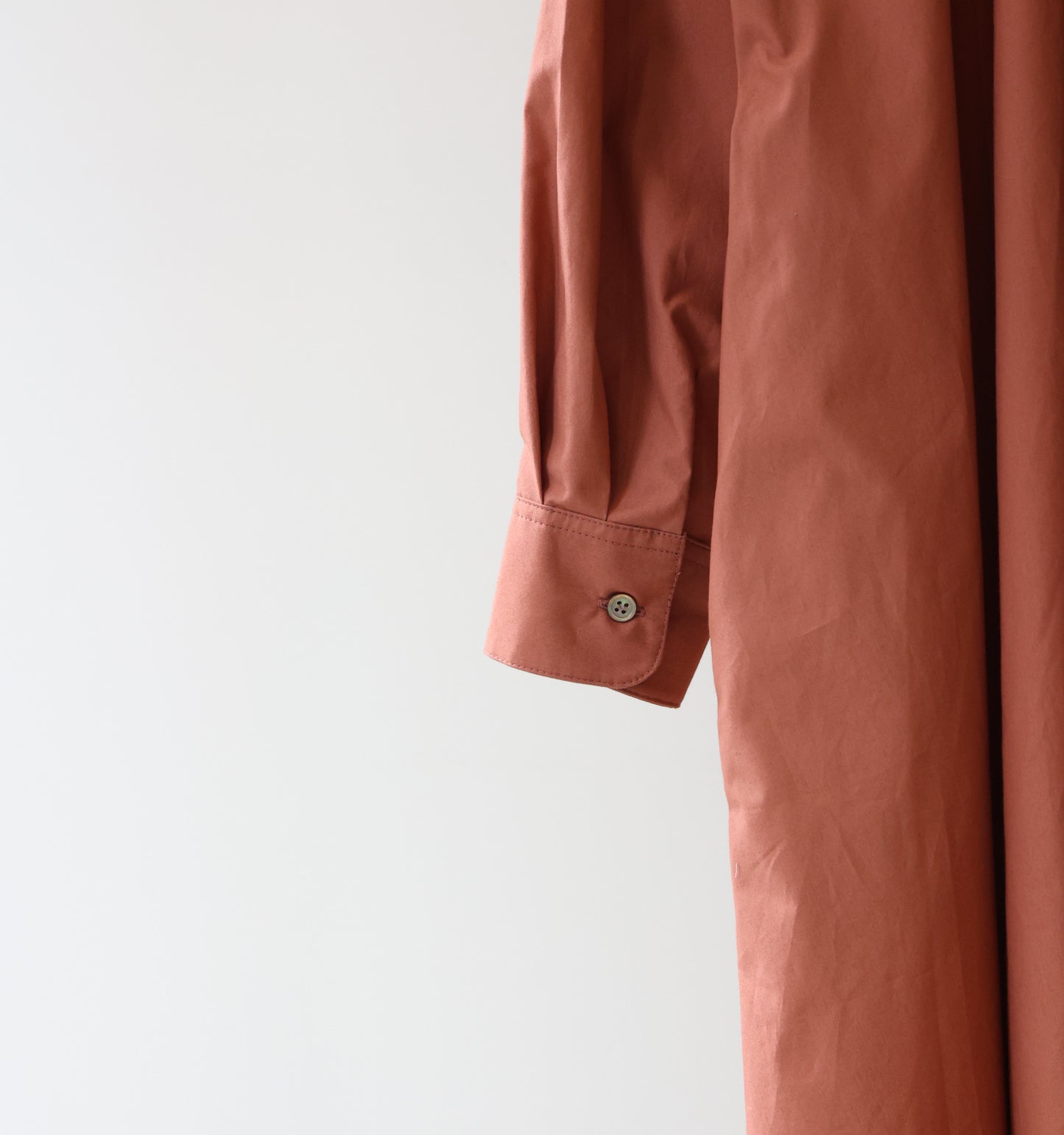 A line band collar shirt onepiece