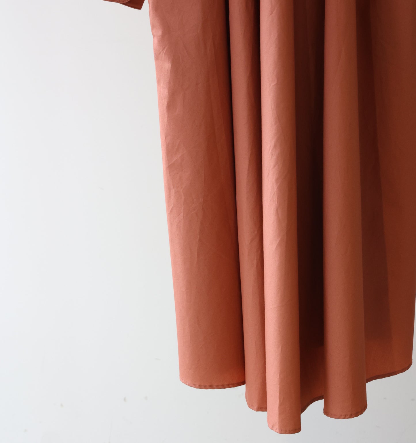 A line band collar shirt onepiece