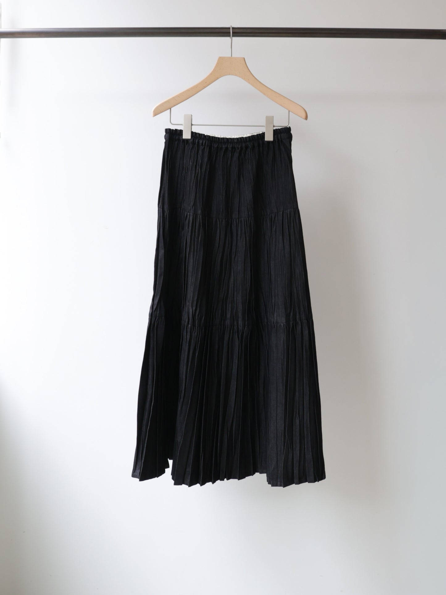 3-760275 denim pleats skirt