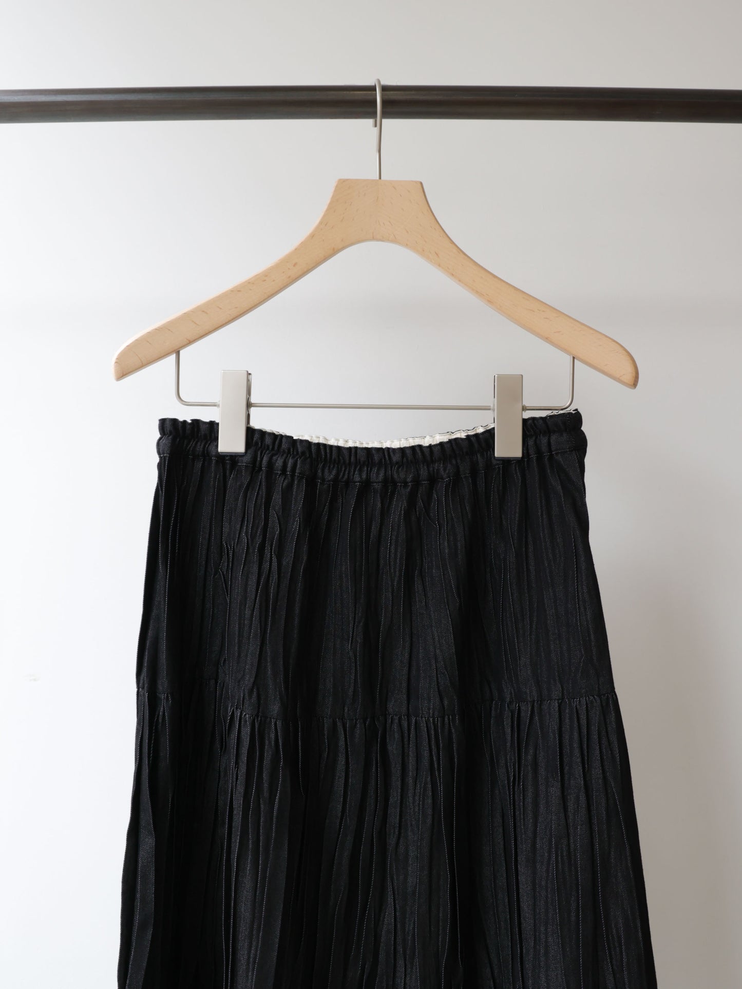3-760275 denim pleats skirt