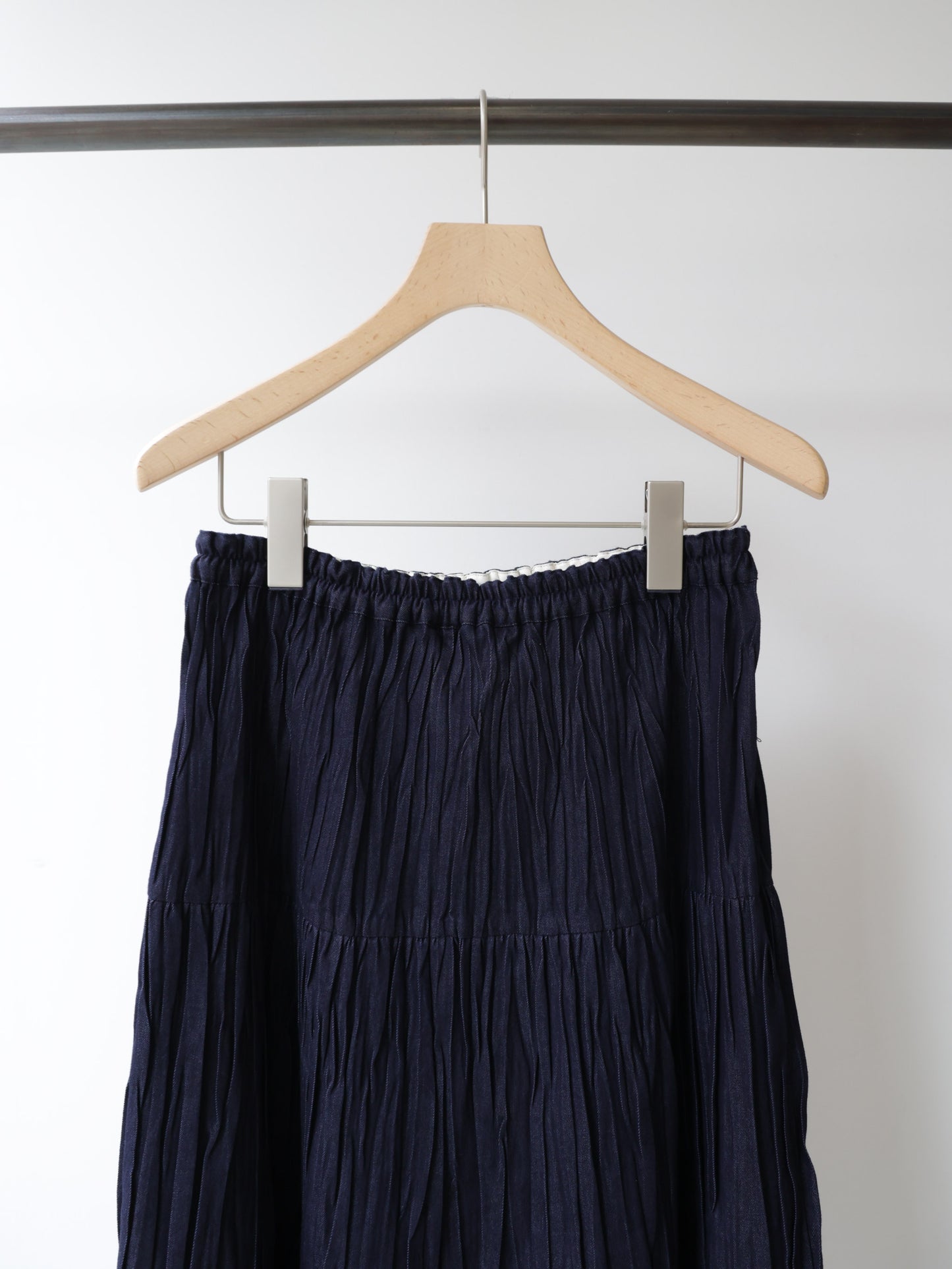 3-760275 denim pleats skirt