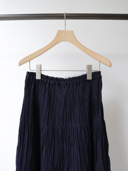 3-760275 denim pleats skirt