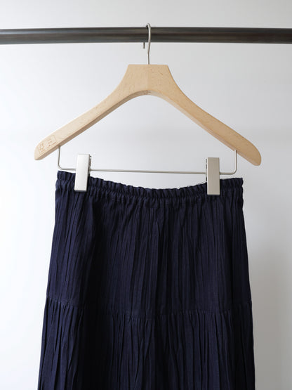 3-760275 denim pleats skirt