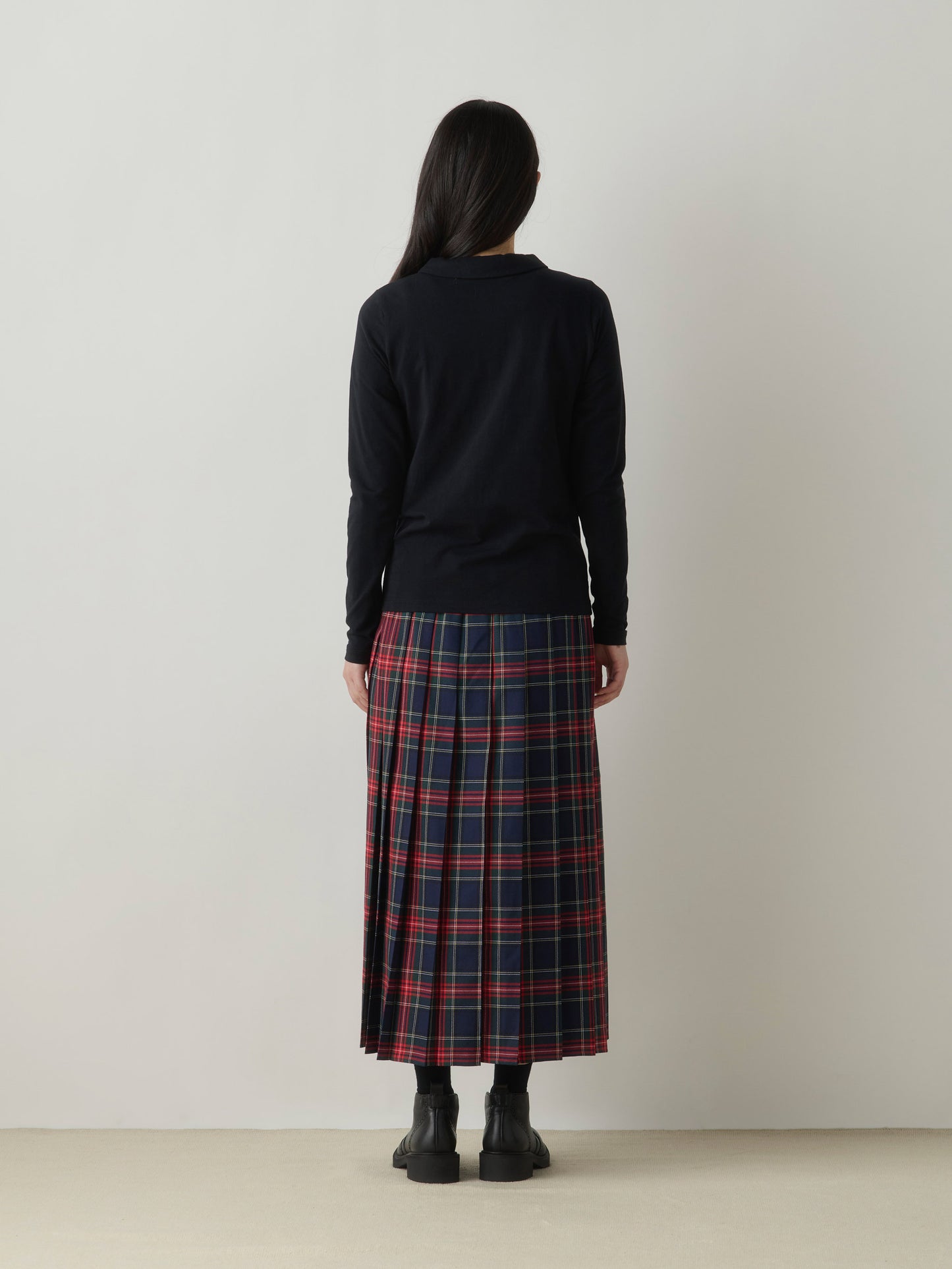 3-760290 wrap check skirt