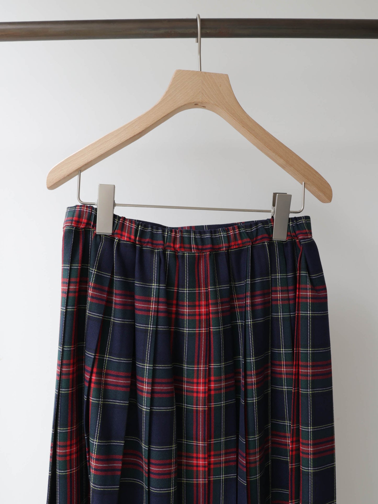 3-760290 wrap check skirt