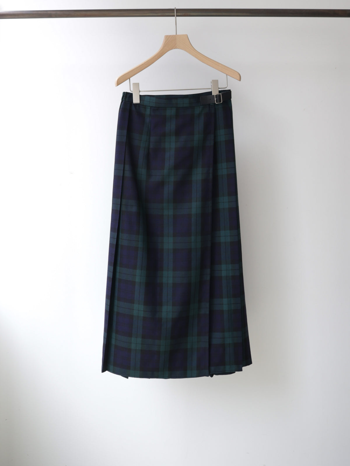 3-760290 wrap check skirt