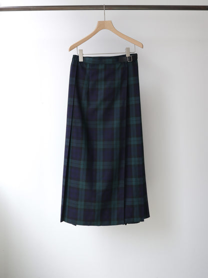 3-760290 wrap check skirt