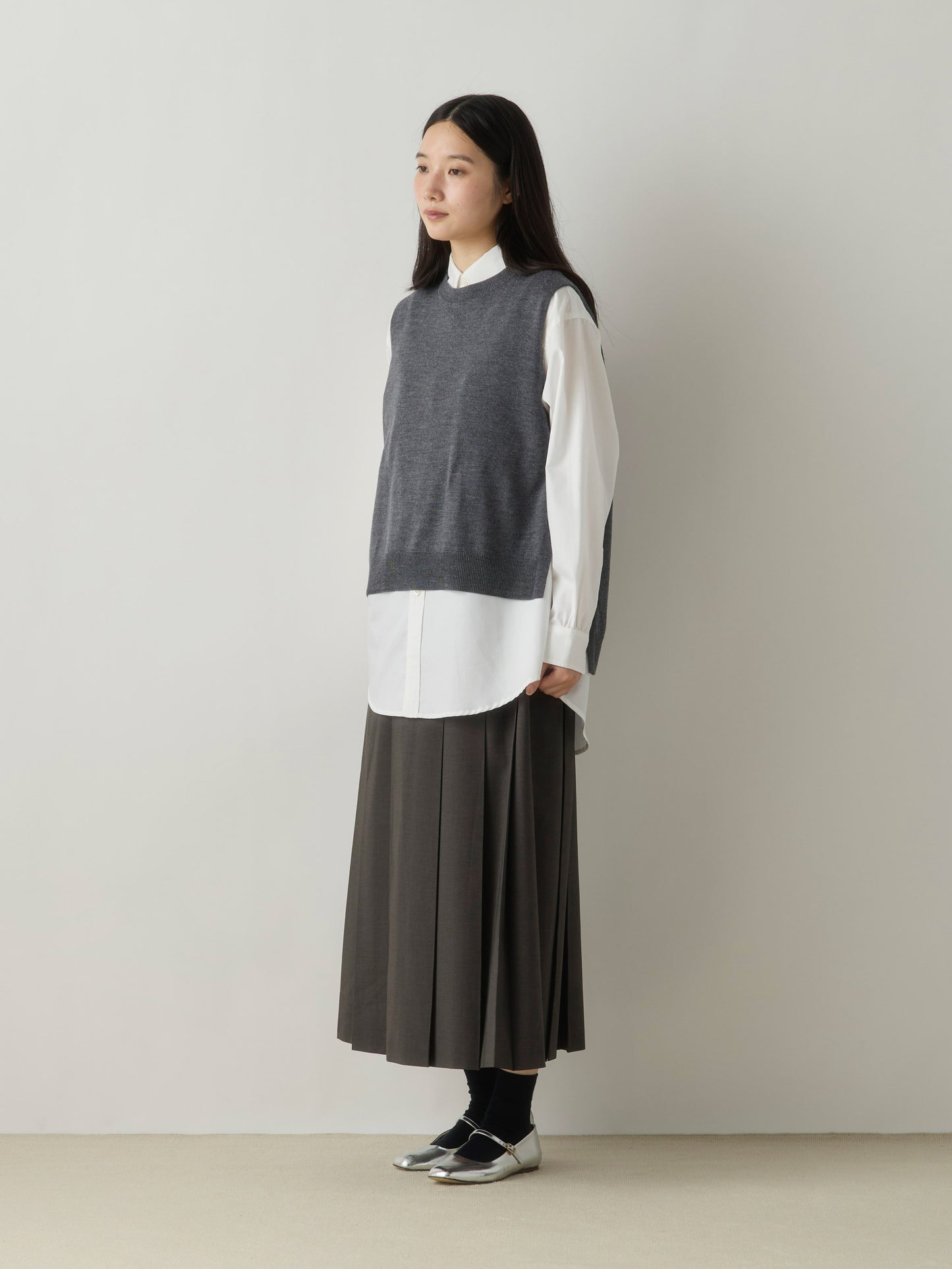 3-760307 pleats skirt