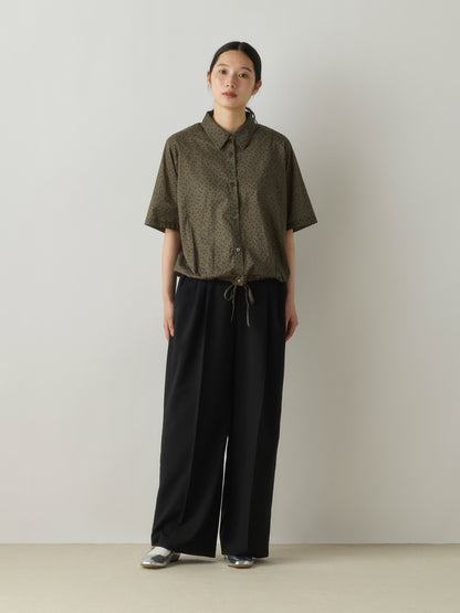 3-760308 wide tuck slacks pants