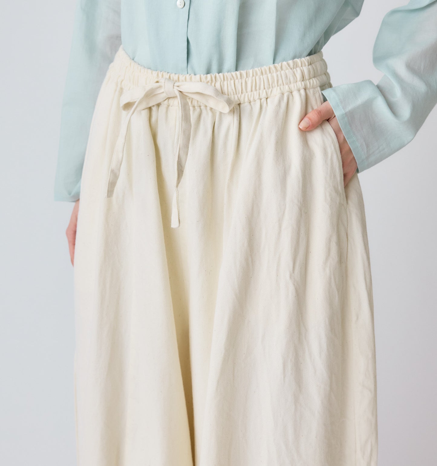 denim cocoon easy pants