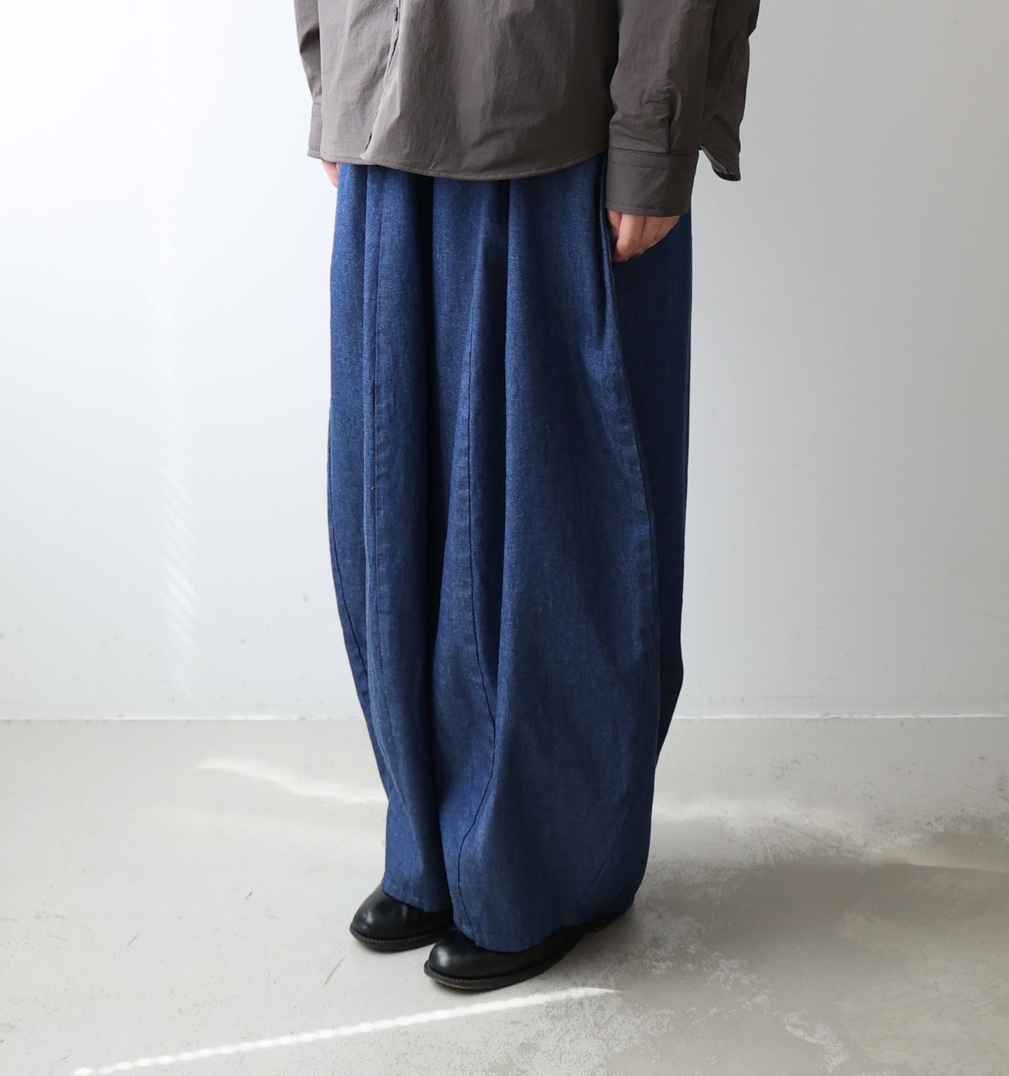 denim cocoon easy pants