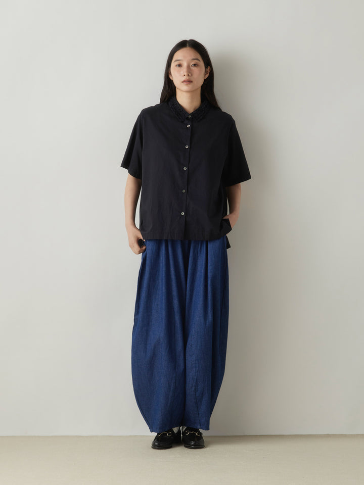 3-76975363 denim cocoon easy pants