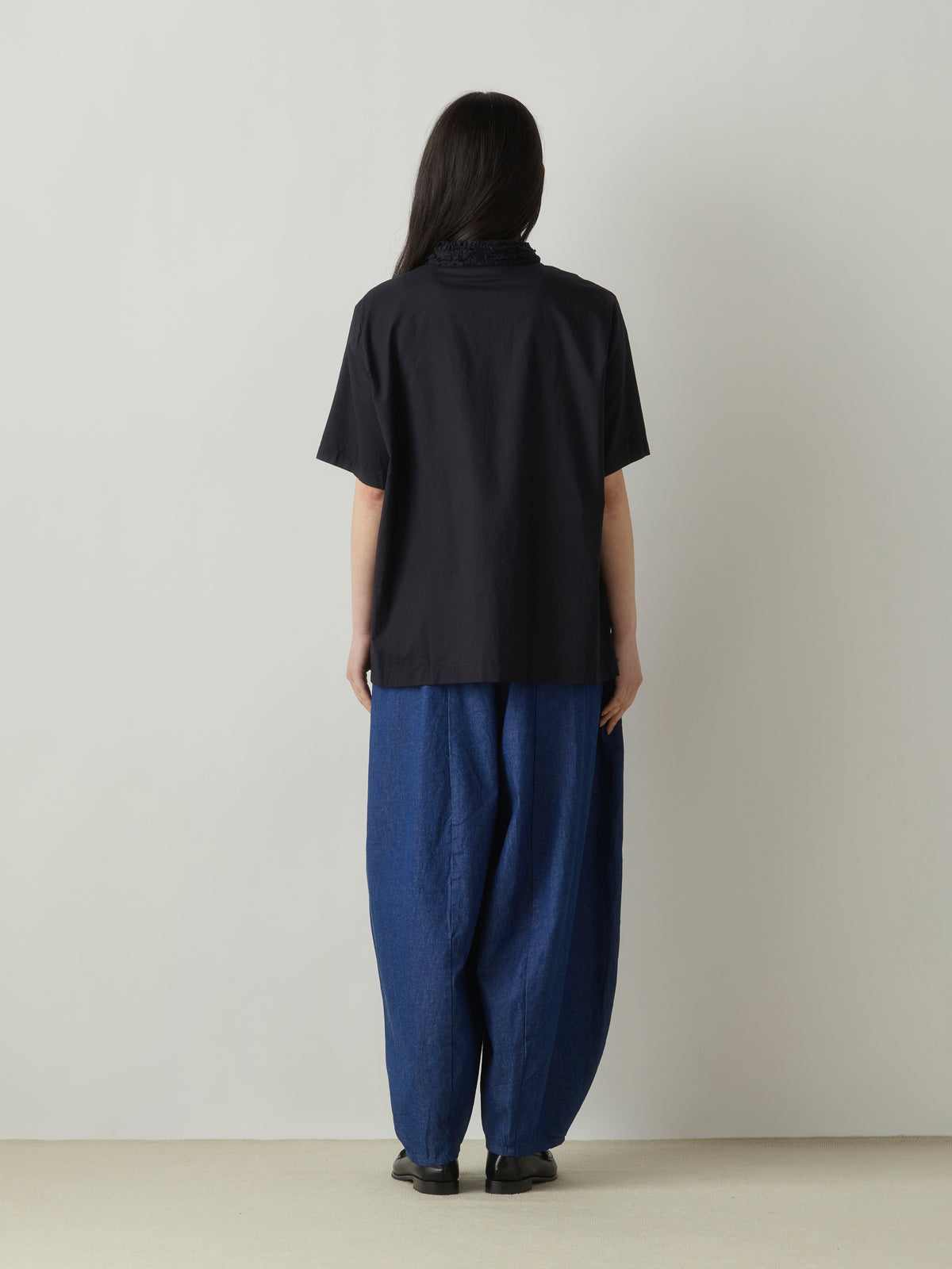 3-76975363 denim cocoon easy pants