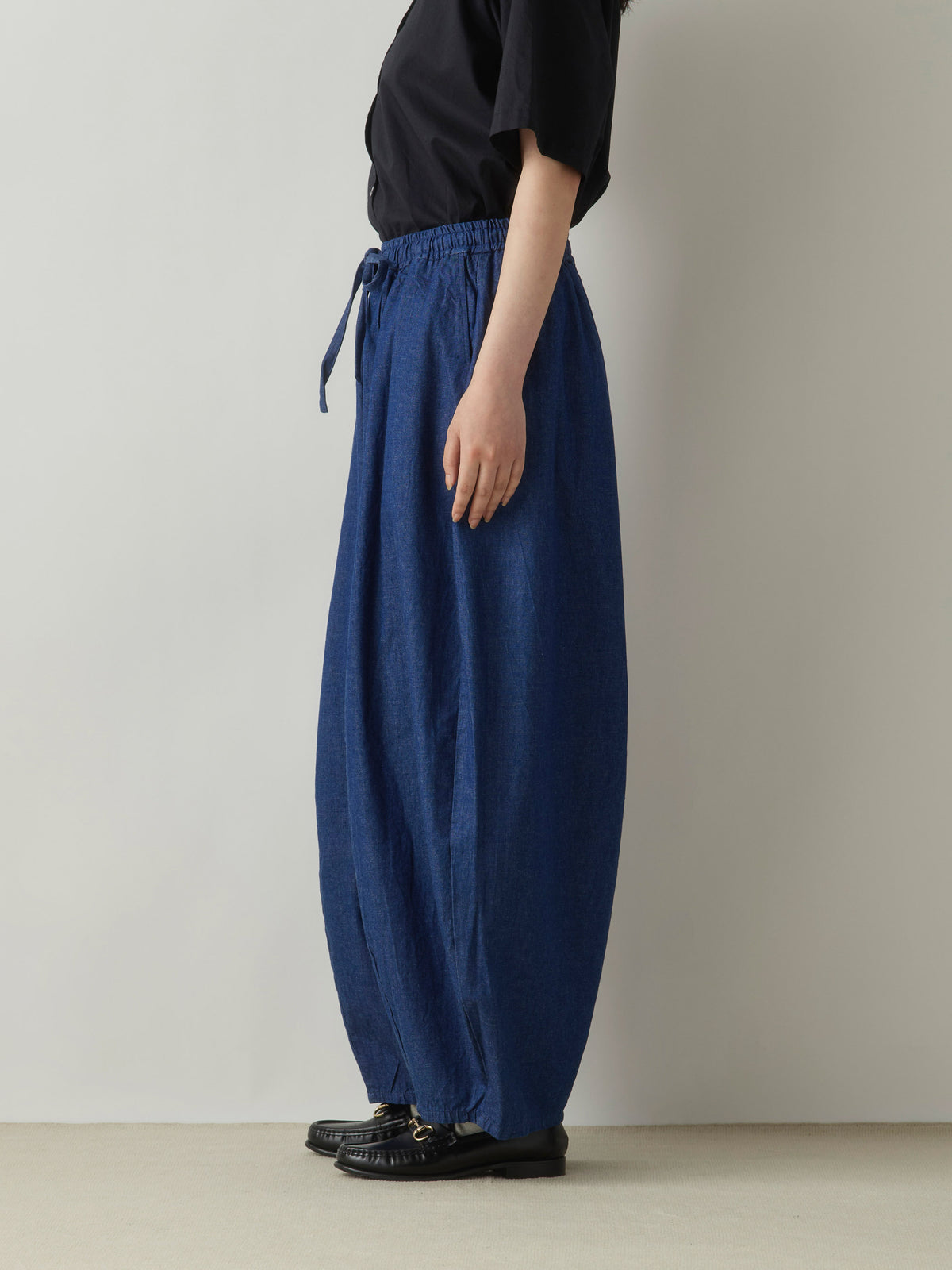 3-76975363 denim cocoon easy pants