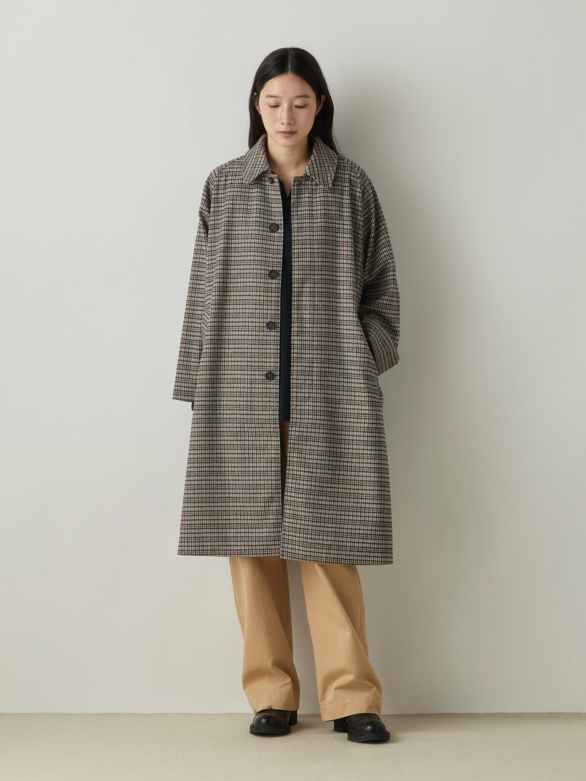 3-770241 wool soutien collar coat