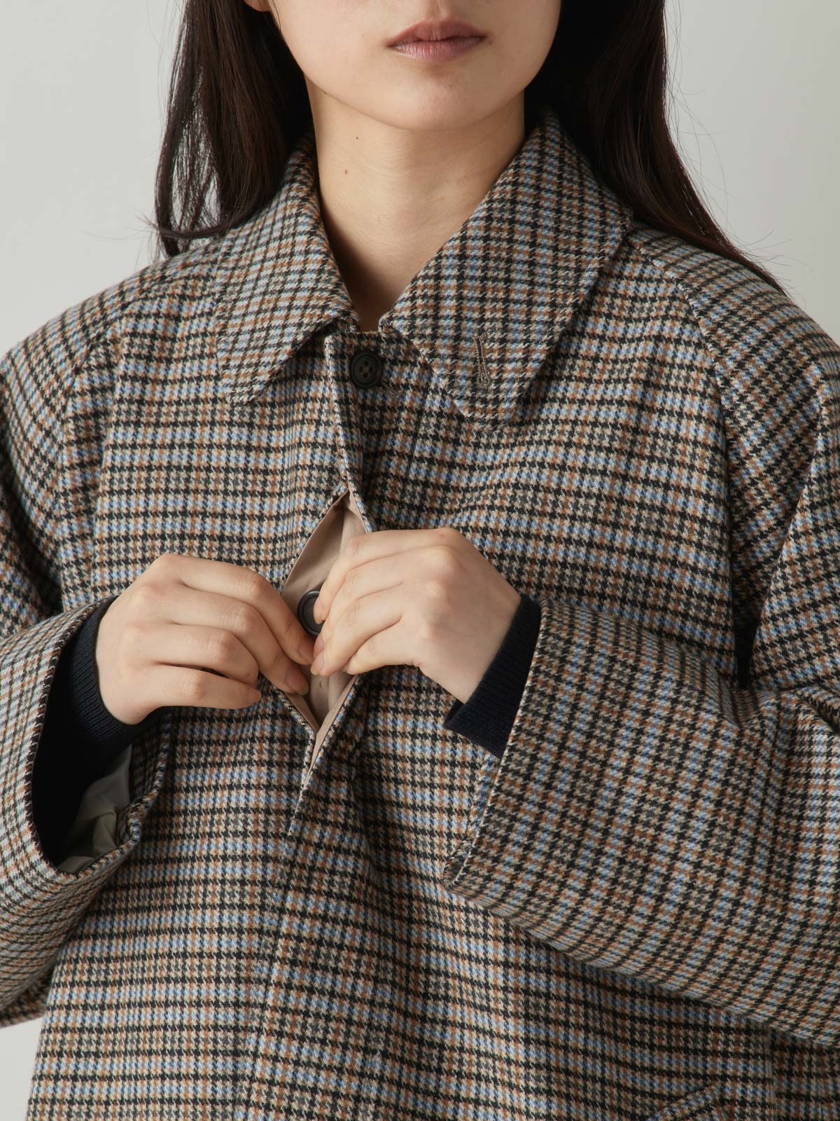 3-770241 wool soutien collar coat