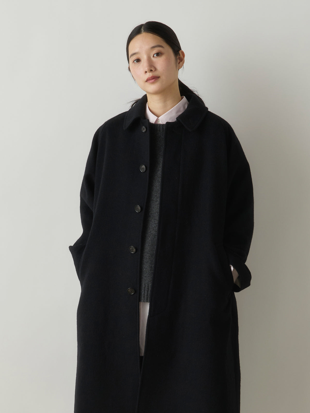 3-770241 wool soutien collar coat