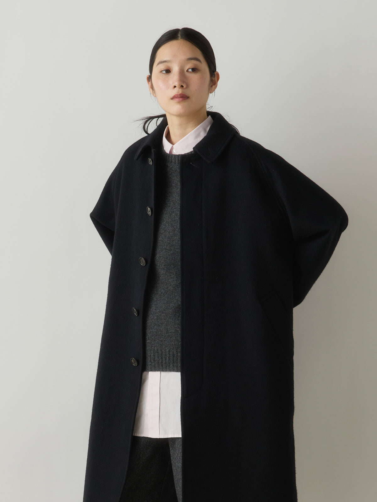 3-770241 wool soutien collar coat