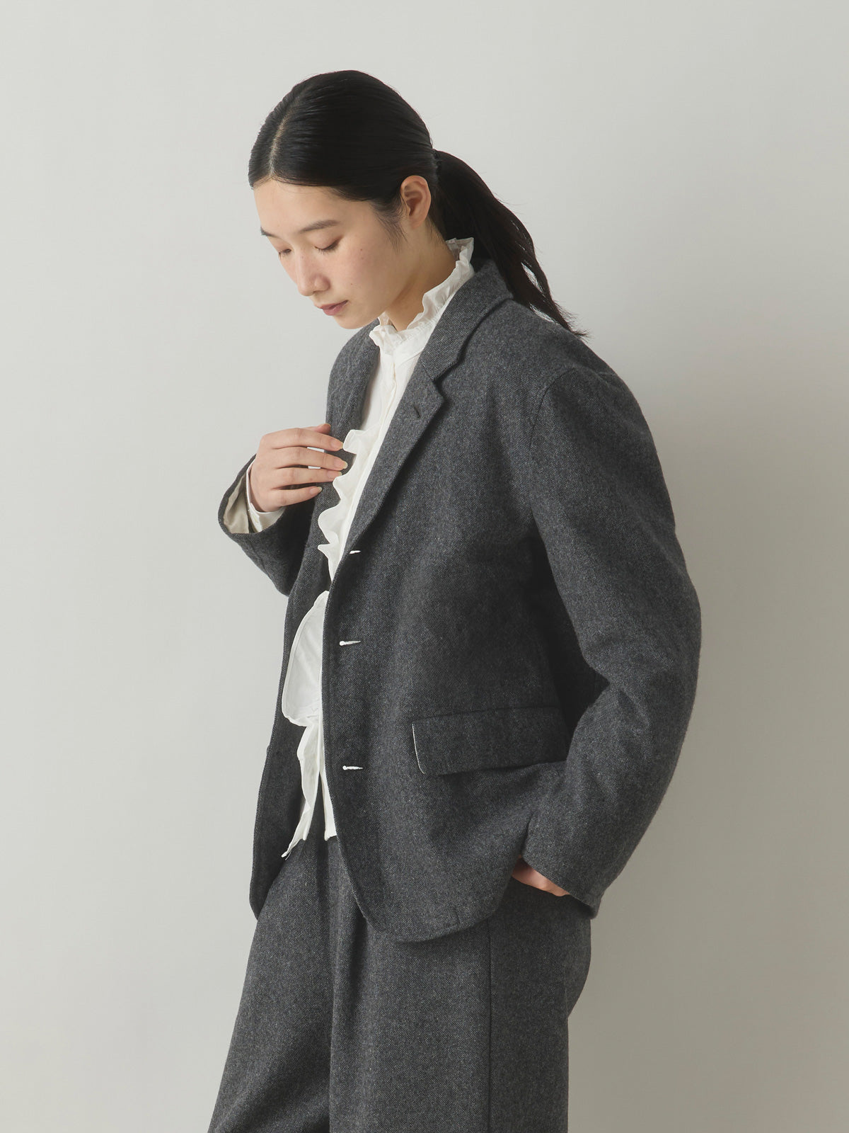 3-770243　tweed jacket