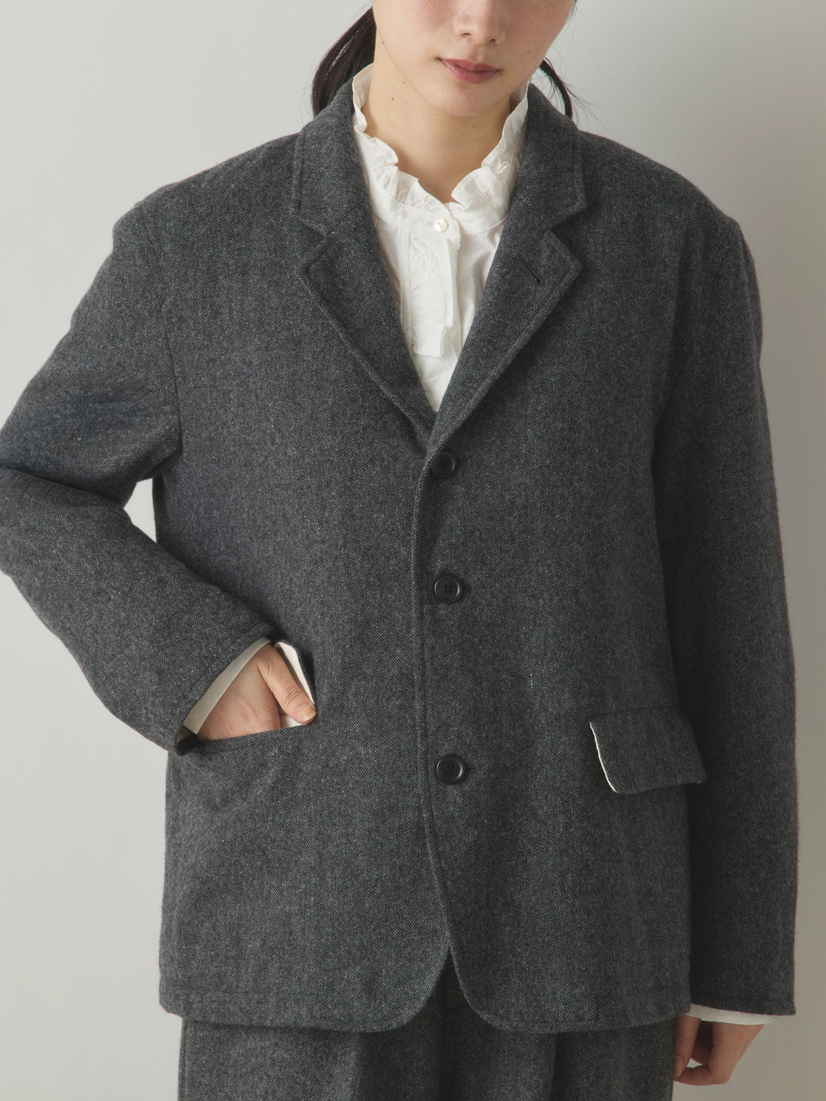 3-770243　tweed jacket