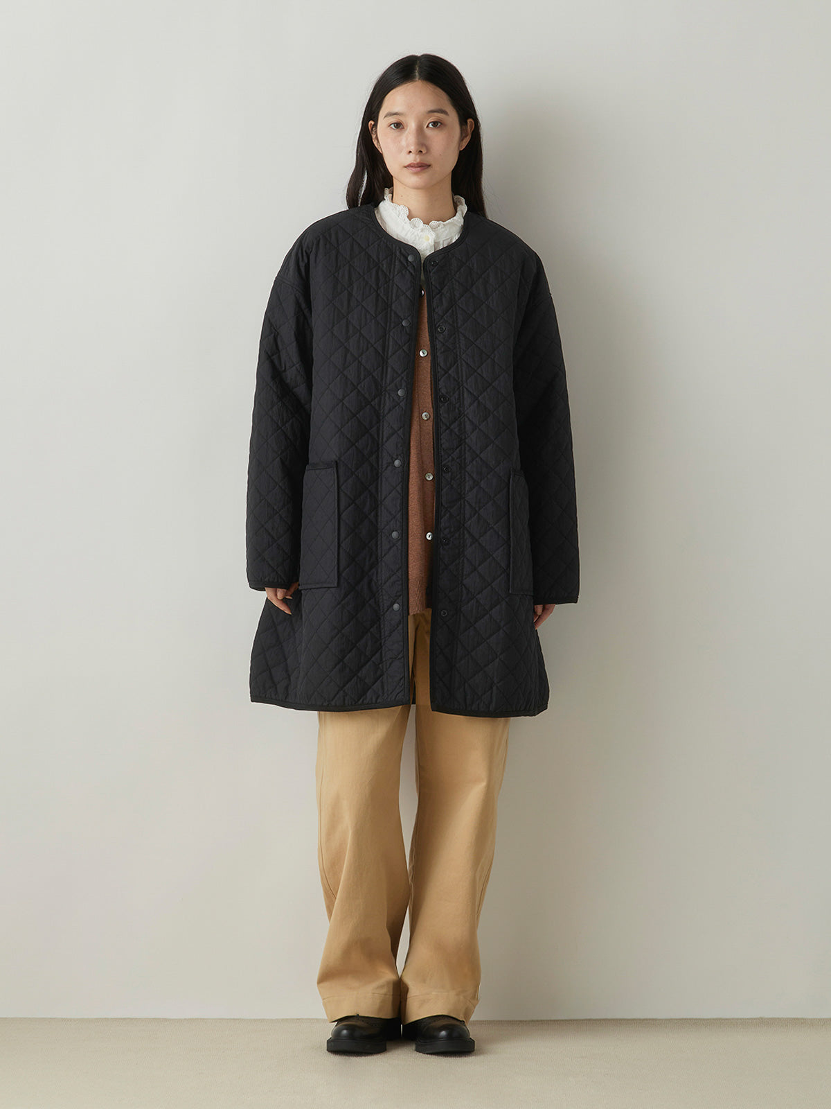 3-770247　quilting long coat