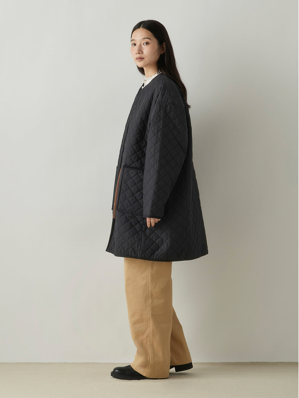 3-770247　quilting long coat