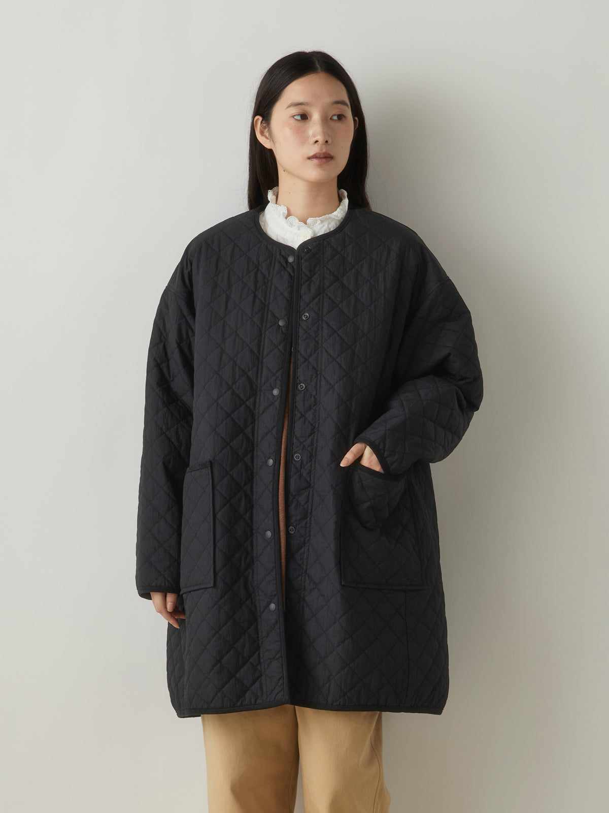 3-770247　quilting long coat