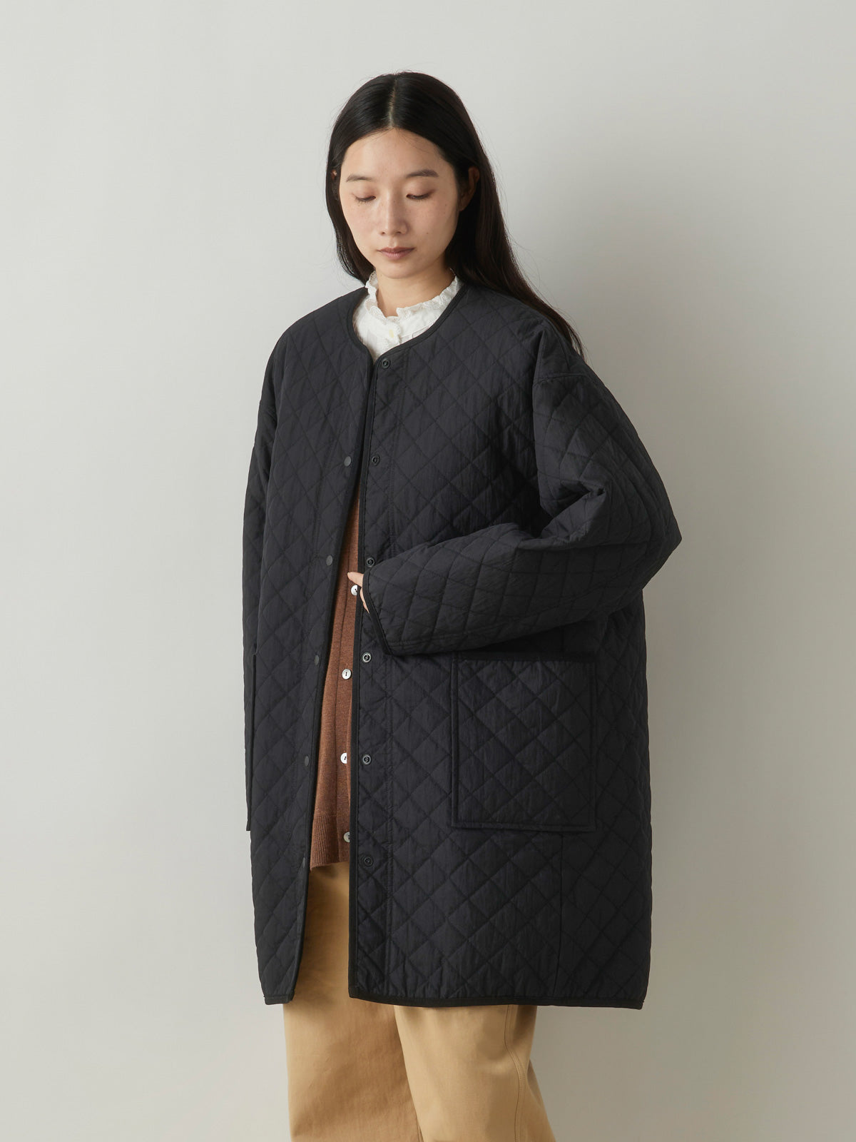 3-770247　quilting long coat