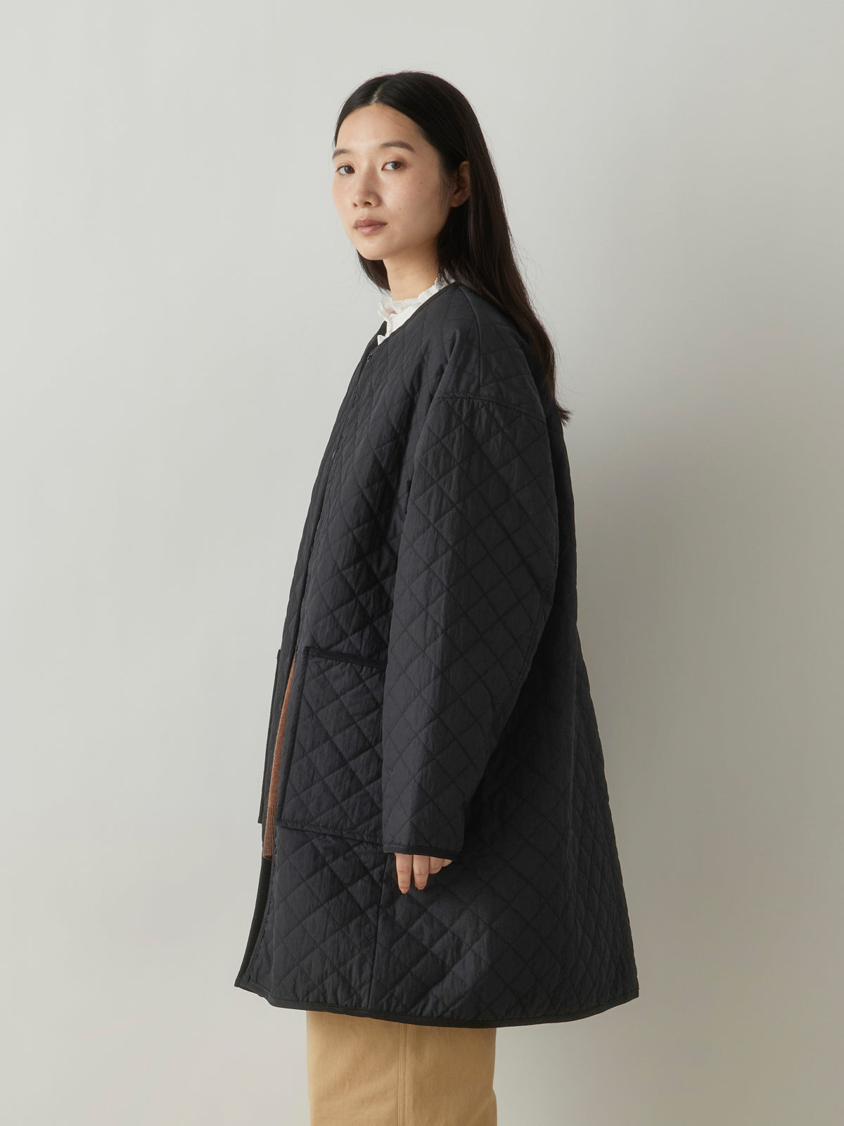 3-770247　quilting long coat
