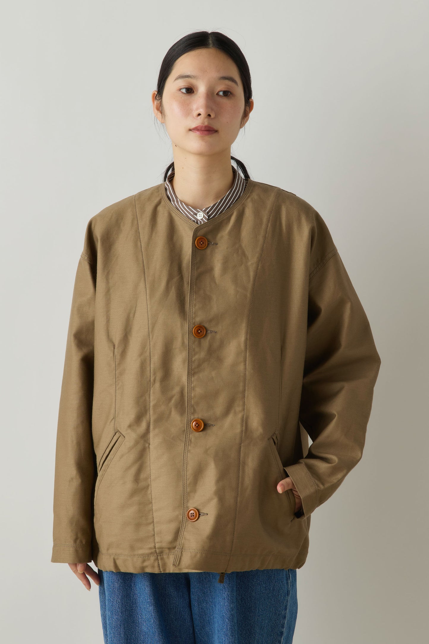 3-770257 utility nocollar blouson