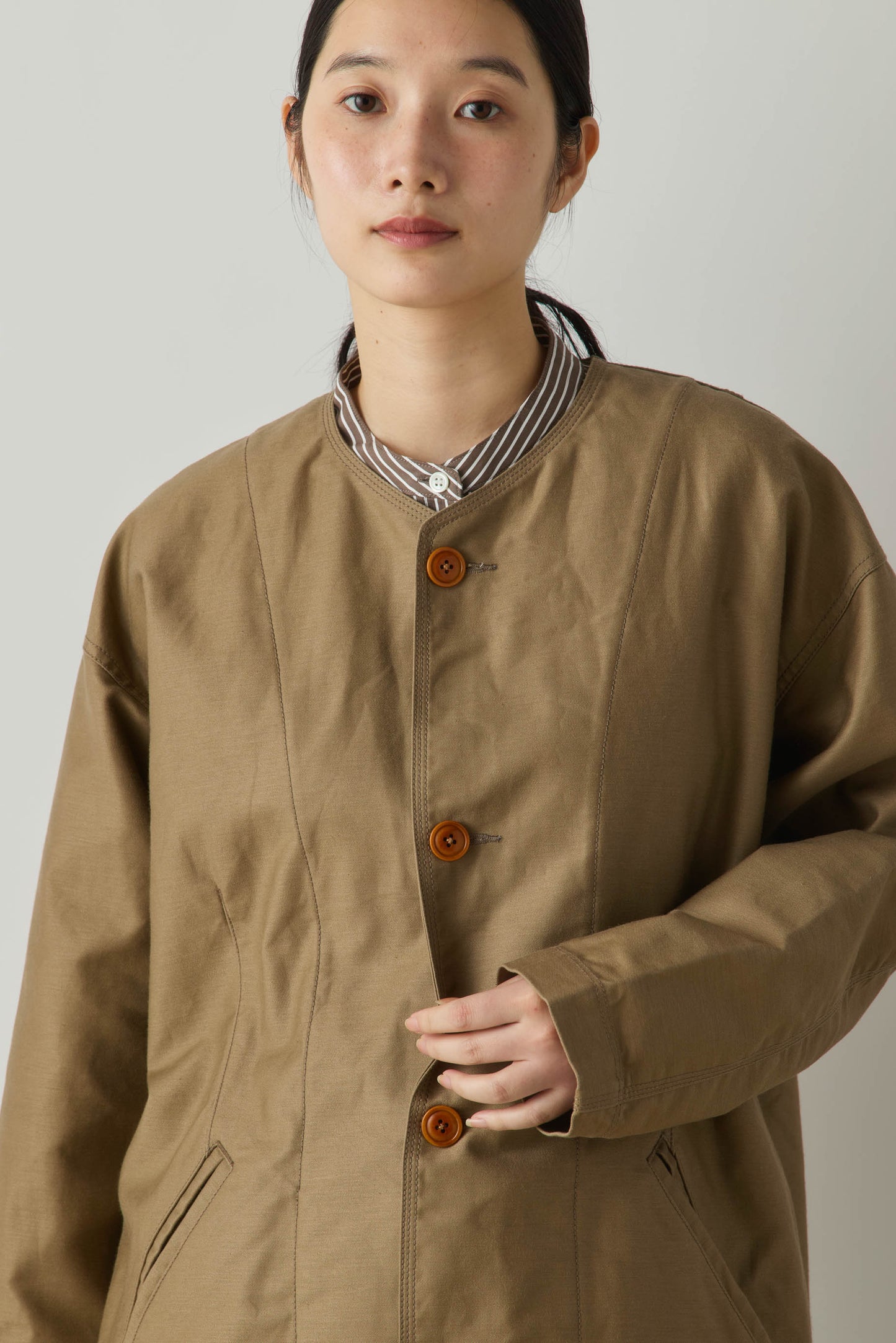 3-770257 utility nocollar blouson