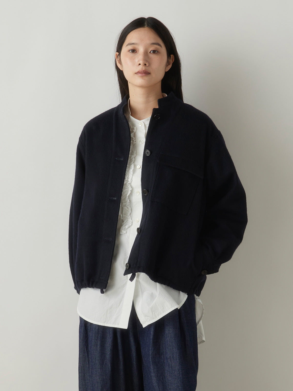 3-770264 wool short jacket