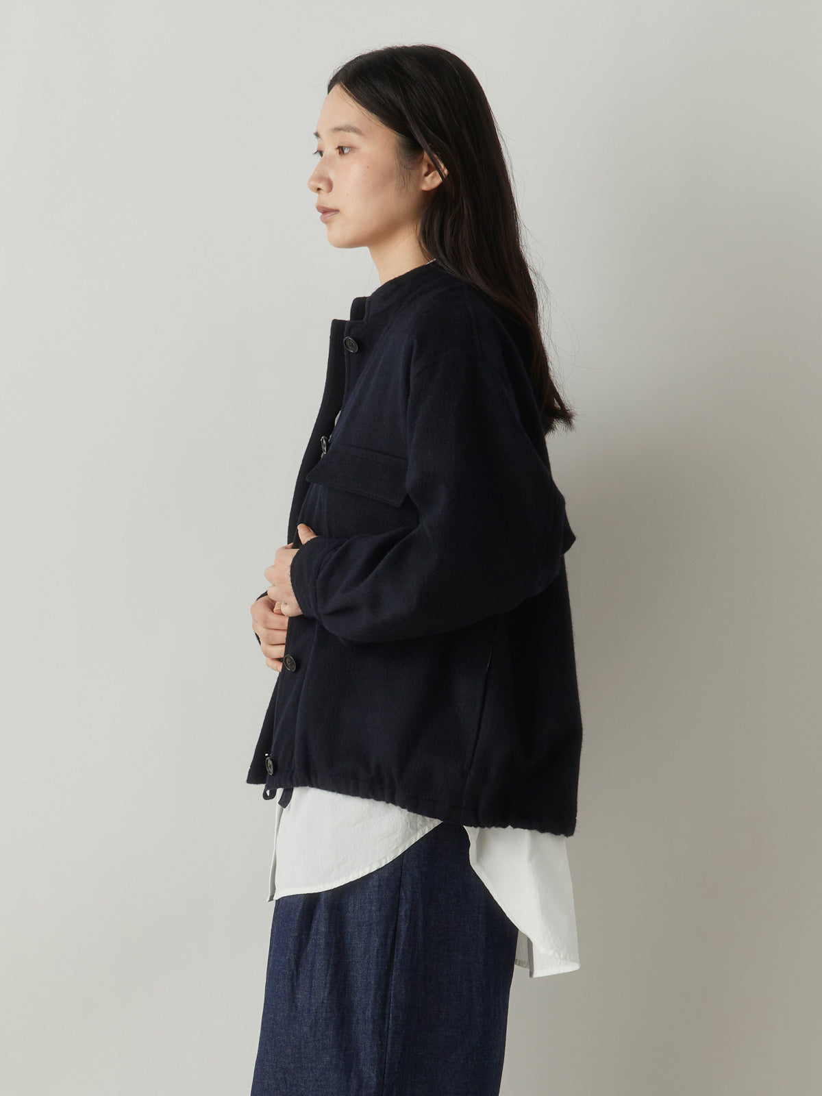 3-770264 wool short jacket