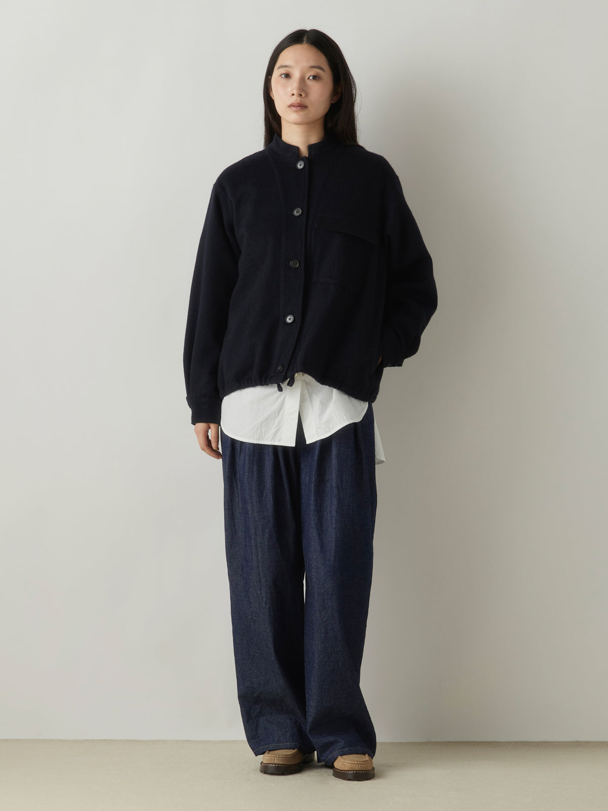 3-770264 wool short jacket