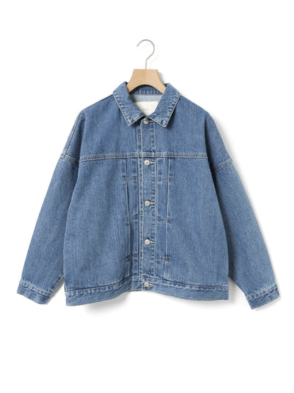 3-770312　wide denim jacket