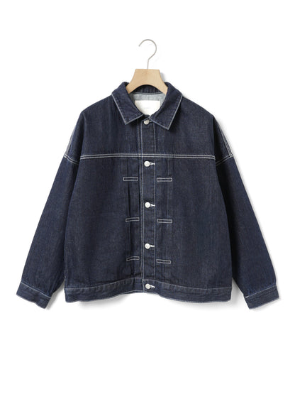 3-770312　wide denim jacket