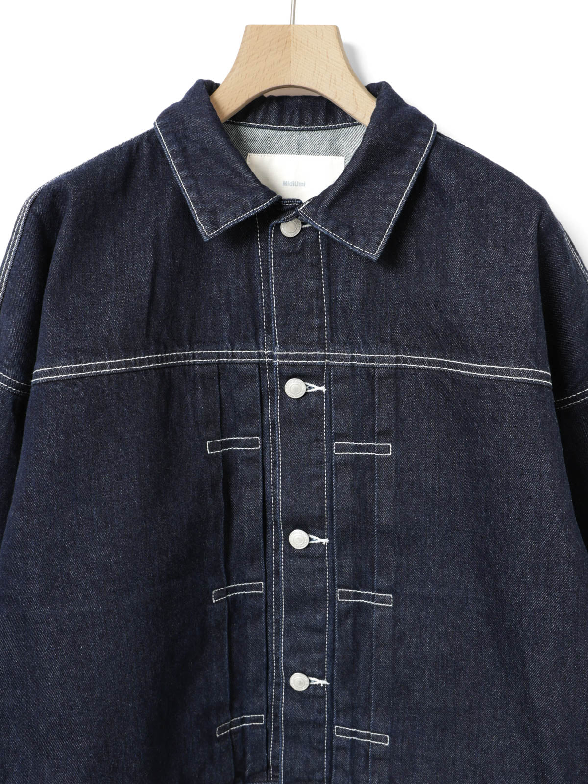 3-770312　wide denim jacket